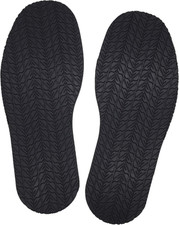 Shoe Replacement Rubber Full Out Sole,4Mm Thickness, One Pair Black 