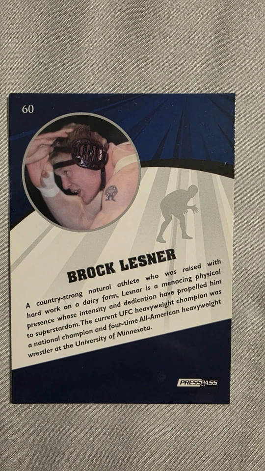2009 Press Pass Brock Lesnar #60 Blue - Image 2 of 2