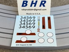 '64-'65 Chaparral 2A, BHR Pro Decals; 1/64, AFX, Tyco