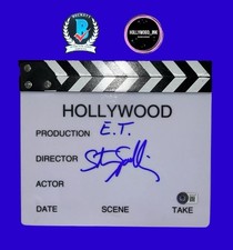 Steven Spielberg signed "E.T." Director Clapboard autograph RARE Beckett BAS LOA