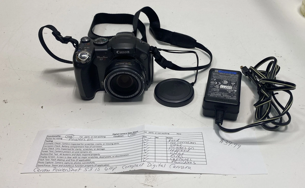 Canon PowerShot S3 IS Digital Cameras for Sale - Shop New & Used