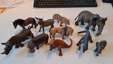 10 Stk verschiedene Schleich Tiere (zB Elefant) / Dinosaurier sehr guter Zustand