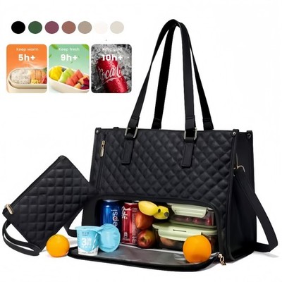 Convenient Commute New Lunch Bag Women's Insulated Lunch Box Women's Leak-proof