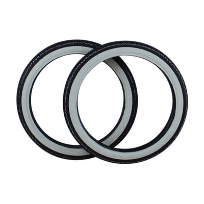 2x White Wall Retro Trailer Tyre 2.25x16 for Schwalbe KR51 Simson S51 S50 Star 