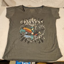 Guinness Dublin Ireland Vintage Collection Green T-Shirt Size L Ladies