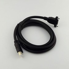 HDMI-compatible A Male Plug to Female Panel Mount Extension Gold Adapter Cable