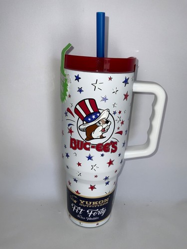 Buc-ees 40 oz Tumbler Glow in the Dark Patriotic July 4th Yukon Outfitters NEW