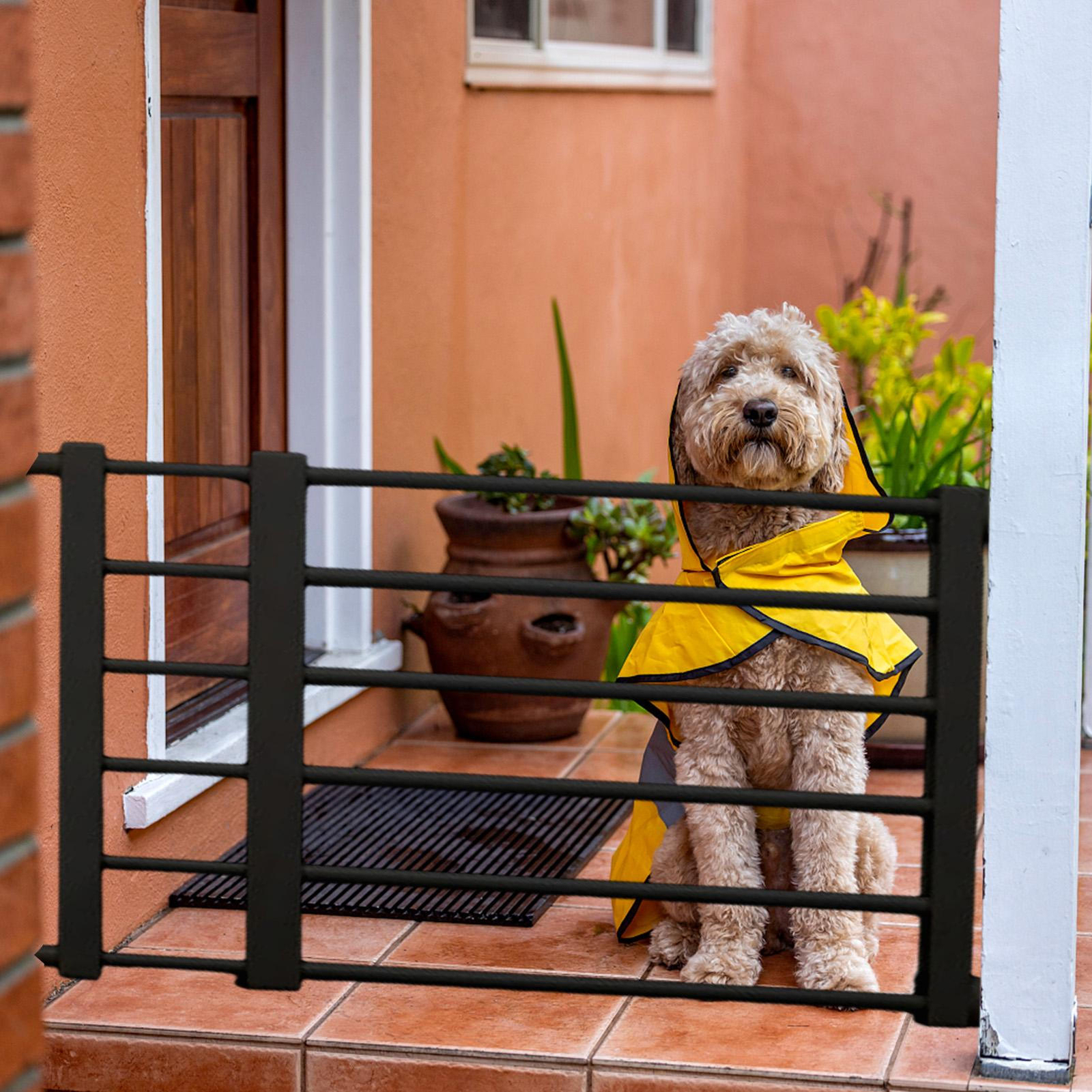 Retractable Short Dog Gate,Small Expandable Dog Gates for Doorways eBay