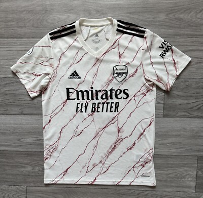 Arsenal 2020 2021 #14 Aubameyang Away Football Jersey Shirt Adidas