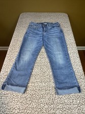 Denizen By Levi's Modern Skinny Crop Stretch Low Rise Medium Wash Size 4 27W