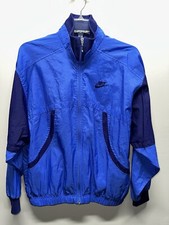 Vintage Women s Size Medium Blue Navy Windbreaker Full Zip Nike