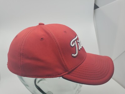 Titleist Golf New Era Red Fitted Cap Hat Size M/L Z23 | eBay