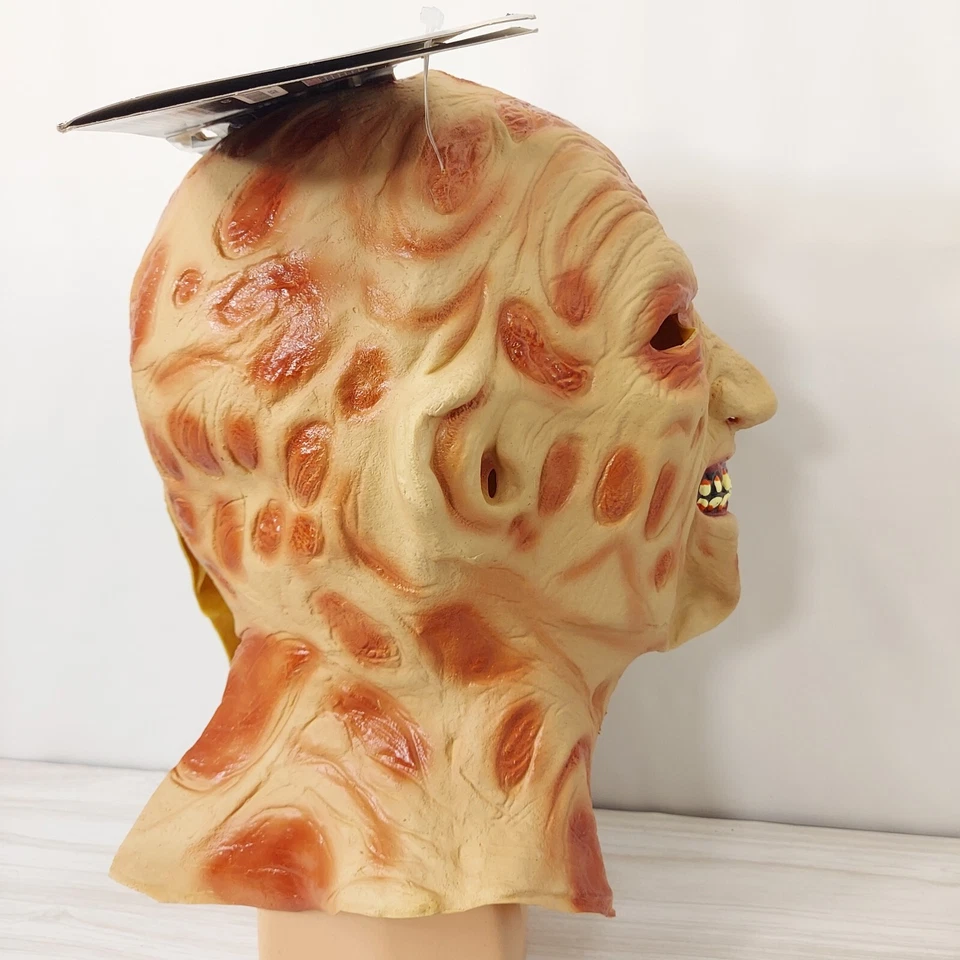 Freddy Krueger Latex Mask Nightmare on Elm Street Halloween Adult Costume New - Image 4 of 4