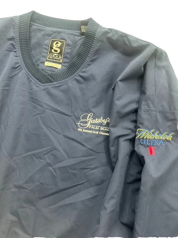 Vintage Palm Beach Golf Classic Windbreaker Jacket Navy Blue Mens 3XL NWT - Image 4 of 4