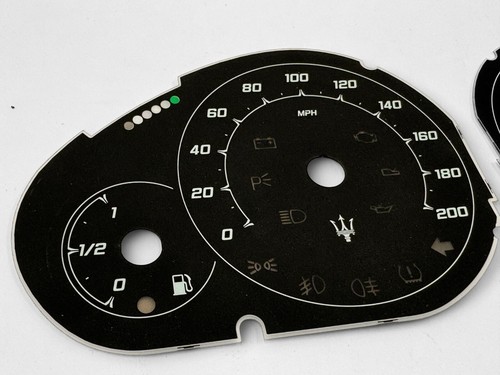 Maserati GranTurismo MC Stradale speedometer dial 200MPH - Picture 2 of 3