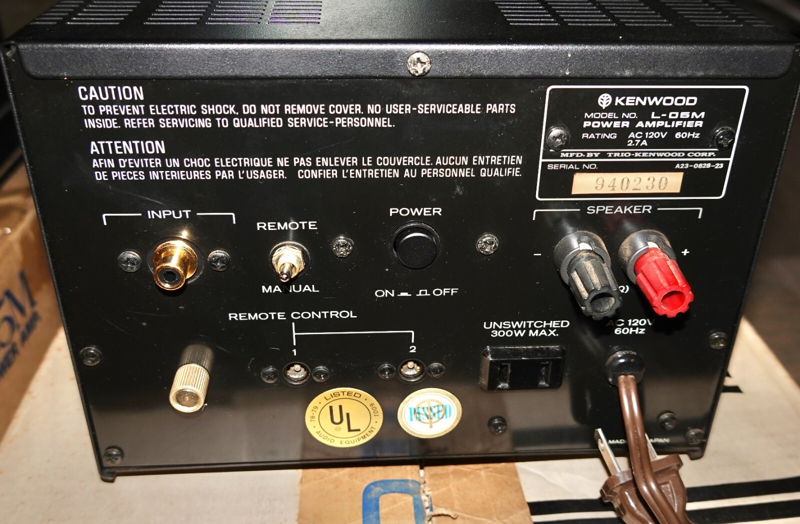 Pair of Kenwood L05M High Speed Mono Block Amplifiers. Near Mint in Boxes. eBay