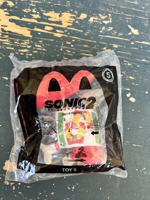 2022 McDonald's Happy Meal Toys Sonic 2 New, Unopened package Toy #5 Knuckles