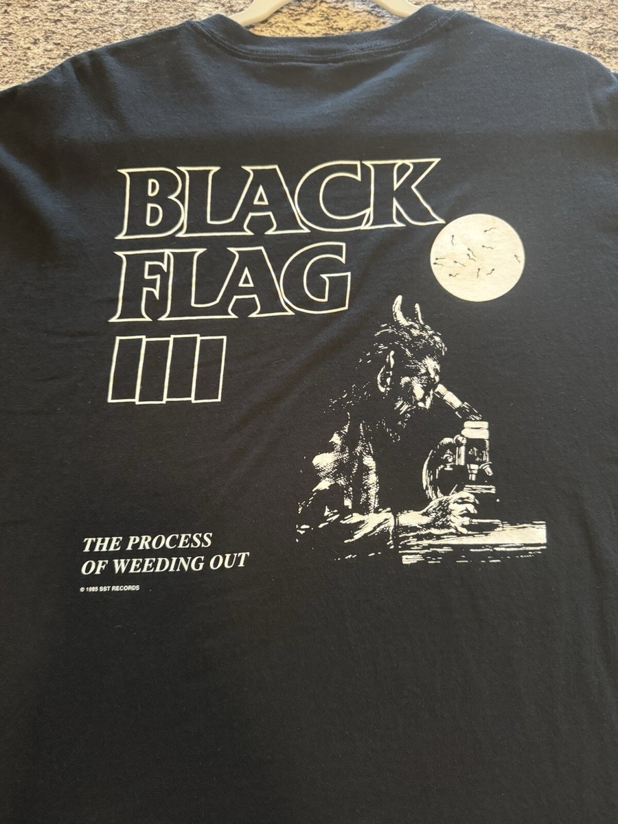 Vintage Black flag Shirt (The Process Of Weeding Out) Large | eBay