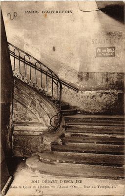 CPA PARIS d'autrefois 4e Rue du Temple. Hotel de l'Aigle d'Or (463972)