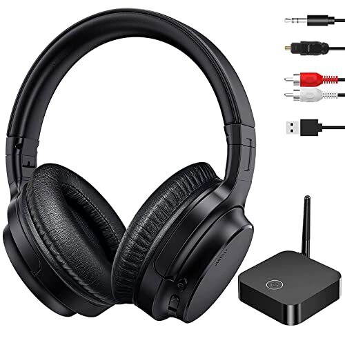 Wireless Headphones for TV, Over-Ear Bluetooth 5.0 TV Headset for Black-image