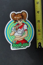 Hook-Ups Skateboards Soda Schoolgirl Sexy Anime Girl HU8 Skateboarding STICKER