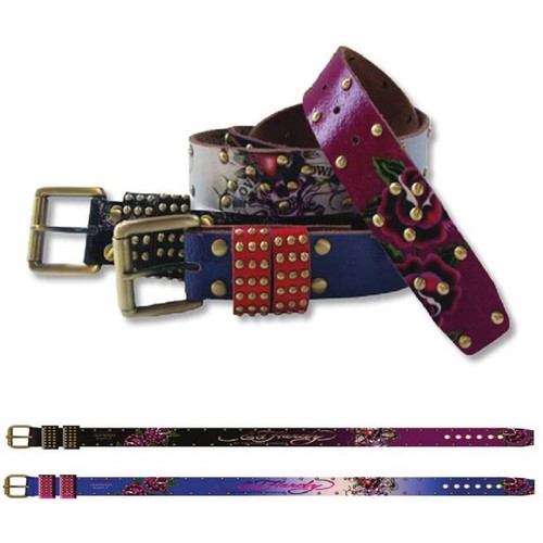 Ed Hardy EH3221 Rose-LKS Kids-Girls Leather Belt - Picture 2 of 4