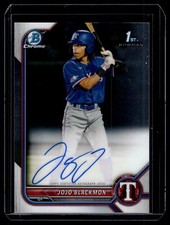 Jojo Blackmon 2022 Bowman Chrome 1st Autograph Auto C Card #CPA-JBN