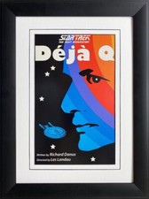 Star Trek: The Next Generation "Deja Q" CUSTOM FRAMED ART Trekkie UFO