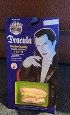 Dracula Universal Monsters Costume Form Fitting Teeth New 