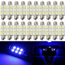 20 X Blue 41mm 42mm 6smd 5050 Festoon Dome Map Led Light 578 211-2 212-2 Tool