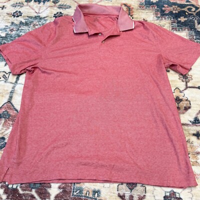 Van Heusen Polo Shirt Regular Fit Heathered Casual Top XL