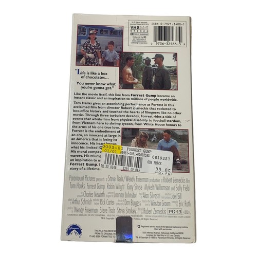 Forrest Gump VHS Tape Movie New Sealed Tom Hanks Forest - Bild 4 von 4