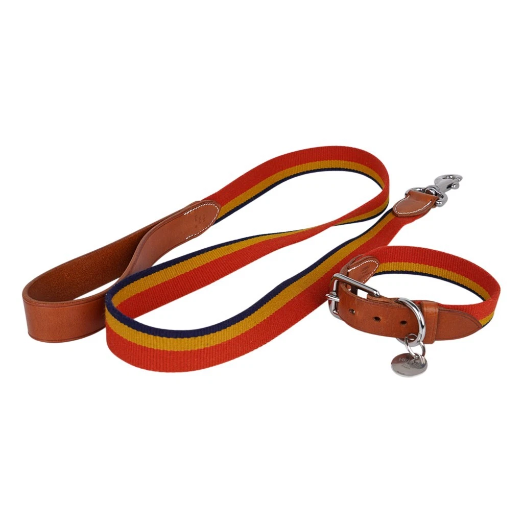 Hermes Rocabar Dog Collar / Lead Large Model Set New w/Box – Mightychic