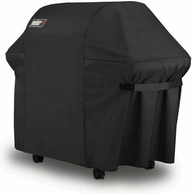 Weber Grill Cover with Storage Bag for Genesis Gas Grills, 44x60" - Black (7107)