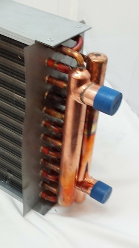14x10 Water to Air Heat Exchanger~~1" Copper ports w/ EZ Install Front Flange - Picture 2 of 2
