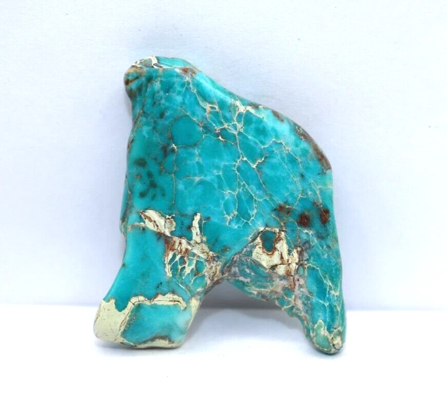 Natürlich Zertifiziert 51 Karat Arizona Obere Himmelblau Türkis Slab Grobem - Bild 3 von 4
