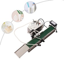 Conveyor Belt Single Head Liquid Filling Machine Cans Bottles Filler Automatic