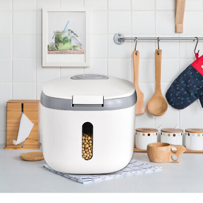Flour Rice Grain Storage Container Portable Rice Cereal Container Dispenser US