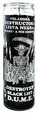 VELA D.U.M.E. LISTA NEGRA SIN PERFUME - LISTA NEGRA VELA 120 HORAS