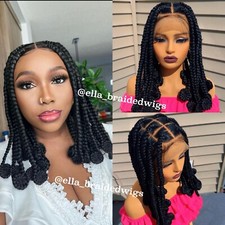 Ready To Ship Full Lace Braideds Wig Knotless Braided Wigs For Black Women