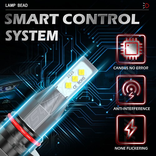 6x 9005+H11+5202 Combo LED Headlight Bulbs Fog for GMC Sierra 1500 2500 HD 07-13 - Picture 8 of 12