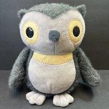 Kohls Owl Plush Hooty Aesops Fables Gray Cares for Kids Stuffed Animal 10”