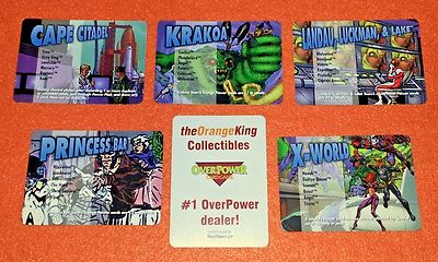 Marvel OVERPOWER X-MEN LOCATION SET 5 Cape Citadel Krakoa Princess Bar