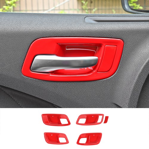 Savadi-Car Red Inner Door Handle Bowl Cover Trim – 4pc Set – Jeep Grand Cherokee 2011+