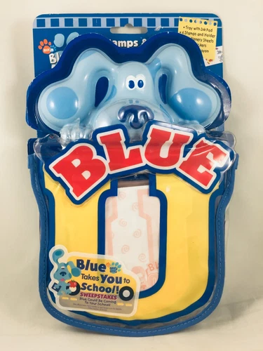 Blue's Clues ink stamps & sticker set. 2003 Nick Jr NEW