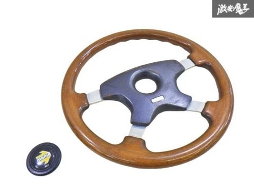 At That Time, No Distortion Momo Wood Steering Wheel With Horn Button Diameter A