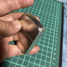 1941 Hammer Tone Pattern Silver Oil Lighter Used 925 Sterling