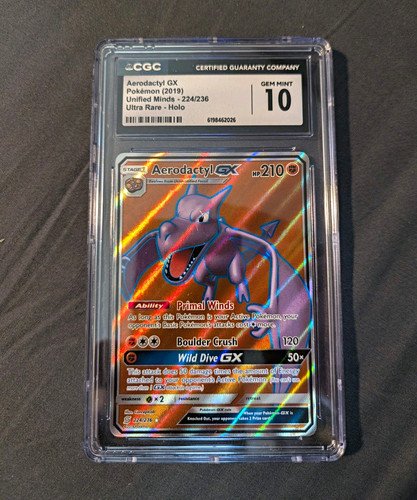 Aerodactyl-GX graded CGC 10 for sale on eBay