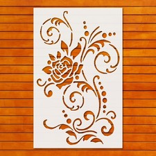Rose Floral Mandala Stencil Template for Wall Art DIY Crafts - StencilAir