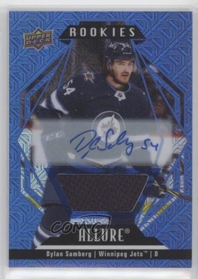 2022-23 Allure Rookies Blue Line Jersey 27/75 Dylan Samberg Rookie Auto RC 1h0h